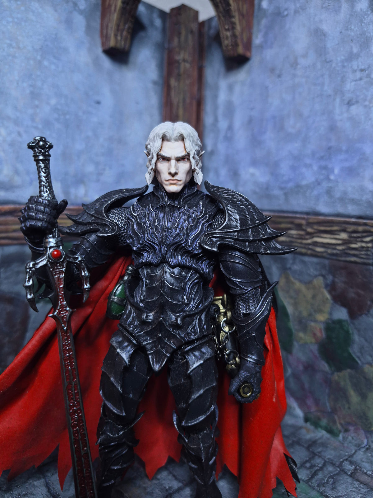 Albino Elf head for Savage Crucible