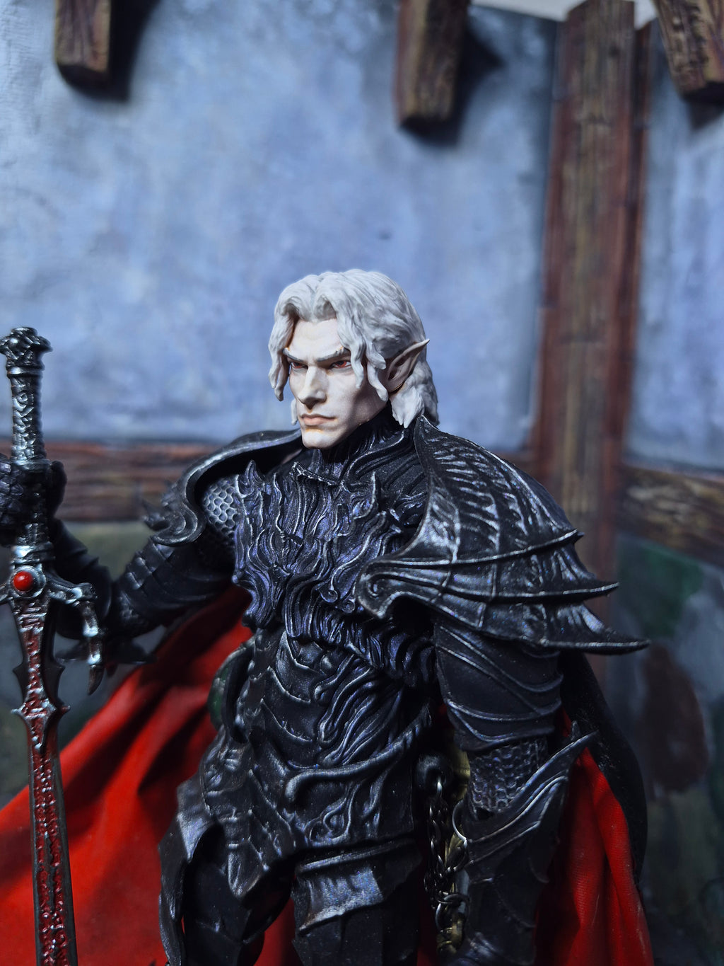 Albino Elf head for Savage Crucible