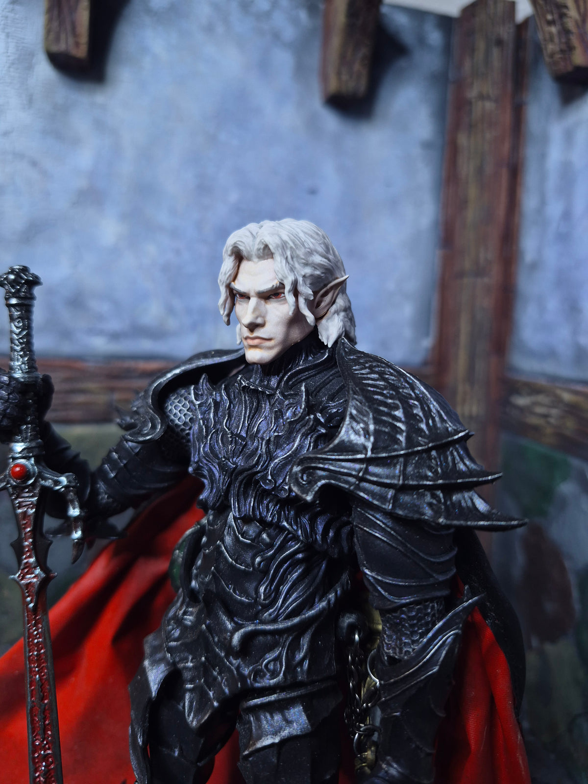 Albino Elf head for Savage Crucible