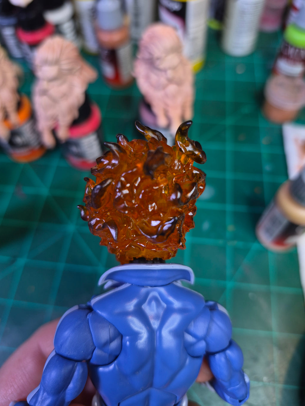 Melting Johnny Blaze head for Legends